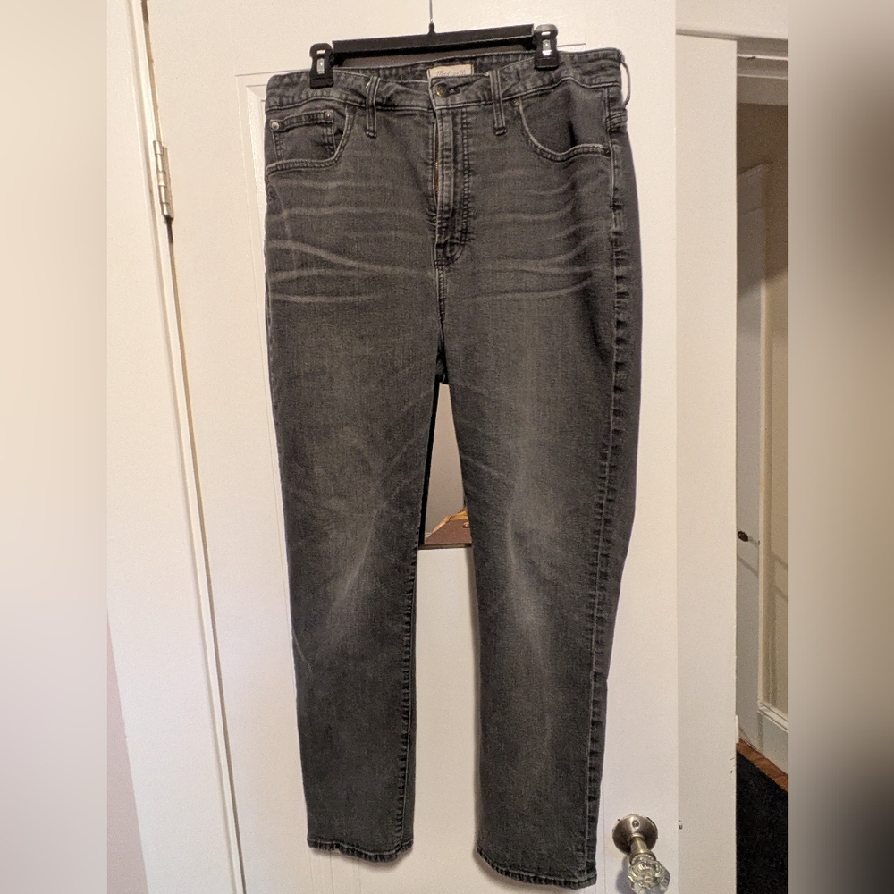 Madewell "The Curvy Perfect Vintage Jean" In Gray